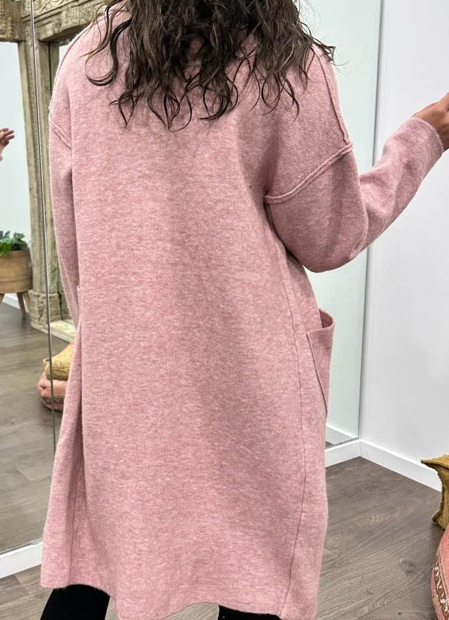 Manteau Cardigan décontracté de couleur unie pour femmes