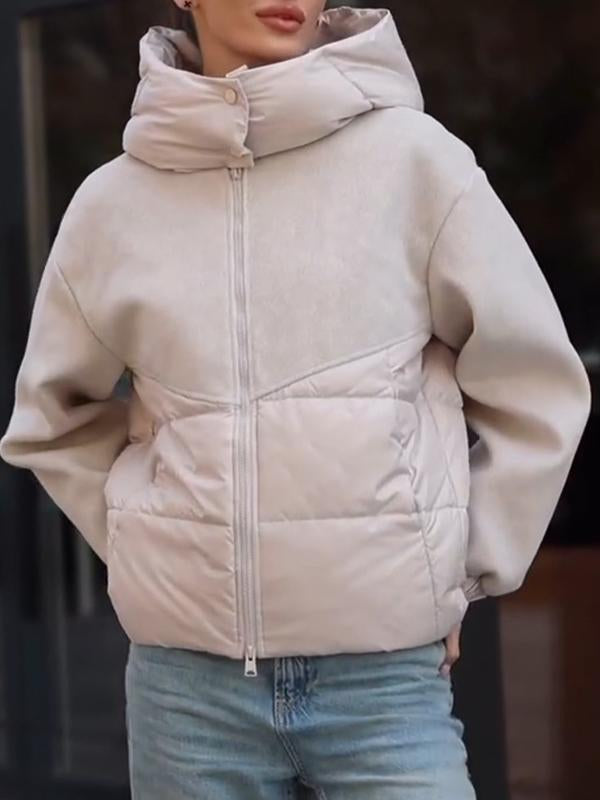 Manteau décontracté à capuche et manches longues pour femmes
