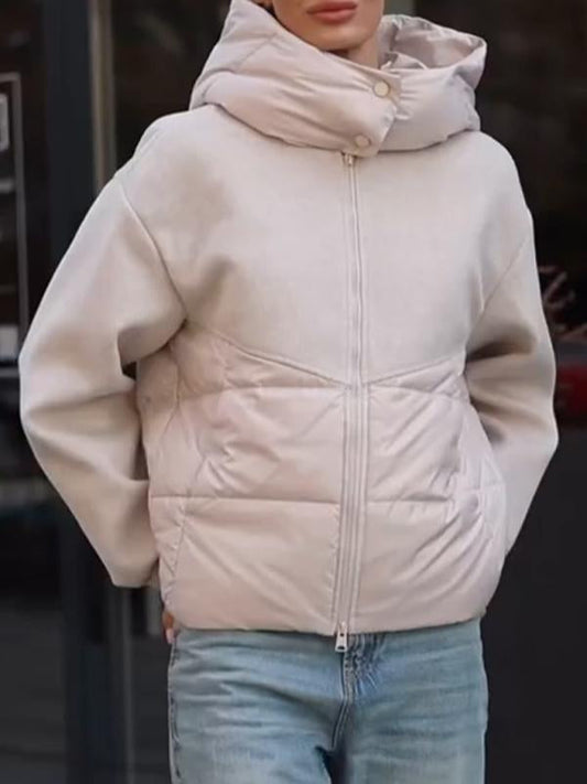 Manteau décontracté à capuche et manches longues pour femmes