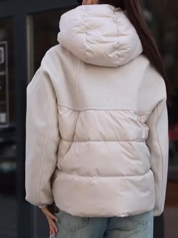 Manteau décontracté à capuche et manches longues pour femmes